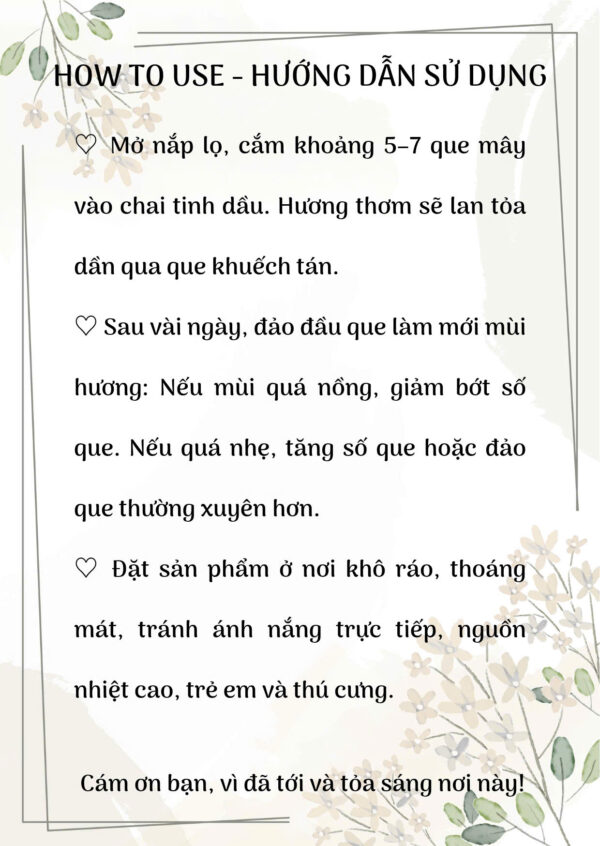 Tinh dầu khuếch tán 100ml – Soft Bloom - Ảnh 2